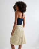 Image of Tomoe Halter Neck Top in Rayon Jersey Navy