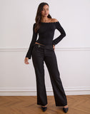 Image of Tova Tie Tailoring Trousers in Black