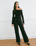 Image of Tova Tie Tailoring Trousers in Black