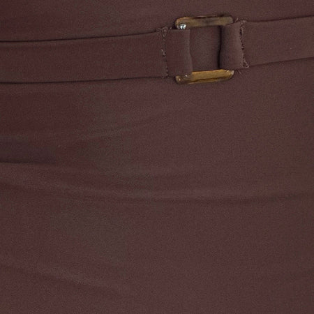 TOWI SWIM TANK TOP W TRIM BROWN A0406