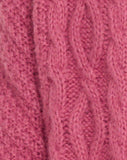 Triny Cardi in Cable Knit Pink