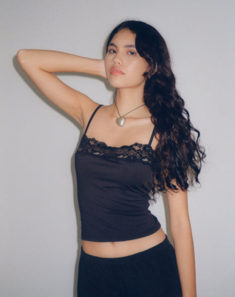 Image of Tucci Crop Top in Black