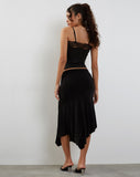 Image of Tucci Vest Top in Slinky Lace Black