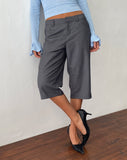 Image of Tuni Capri Trouser in Tailoring Grey