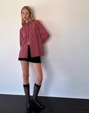 Image of Turner Oversized Shirt in Maroon Stripe