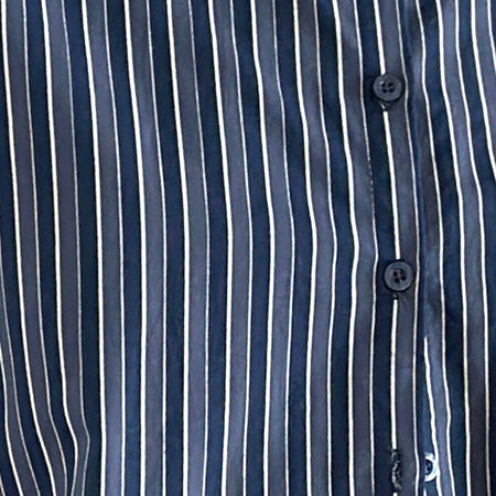 Turner Shirt in Dark Blue Indigo Stripe