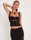 Image of Ulani Crop top in Black