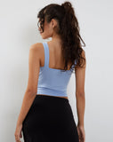 Image of Ulani Crop Top in Cornflower Blue