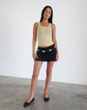 Image of Umika Vest Top in Yellow Shimmer