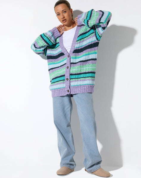 IMAGE OF Uriela Cardi in Stripe Purple