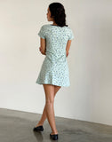 Image of Vaiso Mini Dress in Pretty Petal Green