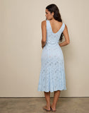 Image of Valea Midi Dress in Zinnia Lace Blue