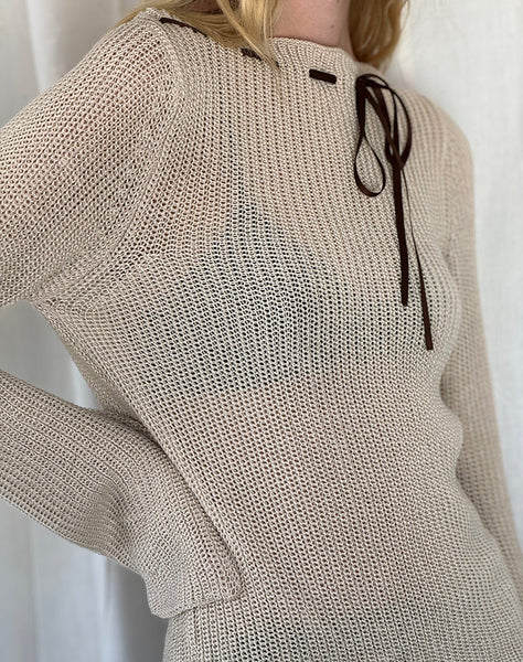 Image of Valorie Knit Jumper in Oat