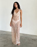 Image of Valtheni Maxi Dress in Chic Petal Pink Lace