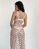 Image of Valtheni Maxi Dress in Chic Petal Pink Lace