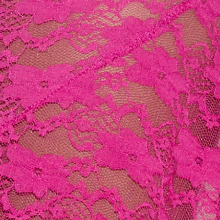 Cinta Low Rise Midi Skirt in Orchid Lace Hot Pink