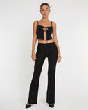 image of Velda Crop Top in Black