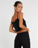 image of Velda Crop Top in Black