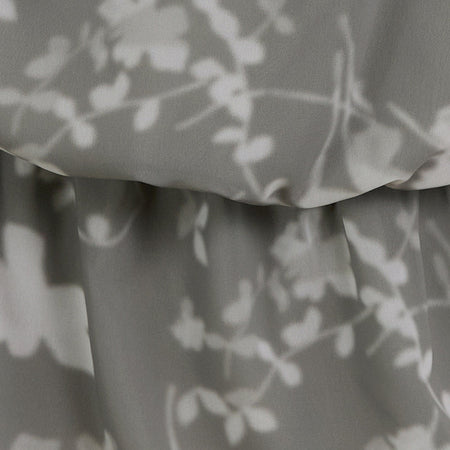 Veloria Mini Dress in Blurred Floral Grey