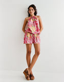 Image of Veloria Mini Dress in Bold Multi Colour Floral