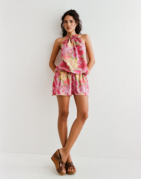 Image of Veloria Mini Dress in Bold Multi Colour Floral