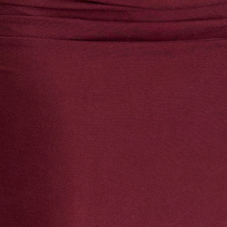 Venya Maxi Skirt in Cupro Burgundy