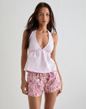 Image of Verie Boxer Shorts in Blossom Floral Pink