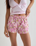 Image of Verie Boxer Shorts in Blossom Floral Pink