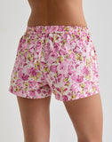 Image of Verie Boxer Shorts in Blossom Floral Pink