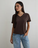 Image of Viman Top in Jersey Chocolate