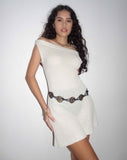 Image of Vivian Knitted Bardot Mini Dress in Ivory