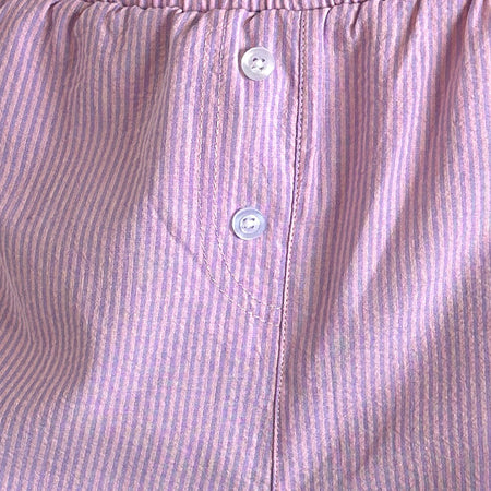 Voir Short in Poplin Pink and Purple Stripe