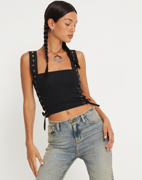 image of Wati Crop Top in Black