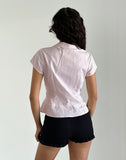 Image of Wilmot Blouse in Light Pink Poplin