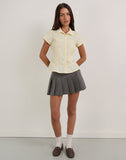 Image of Wilmot Blouse in Buttermilk Yellow Poplin