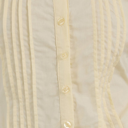 Wilmot Blouse in Buttermilk Yellow Poplin