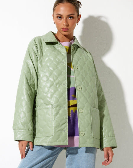 Loviana Jacket in PU Green