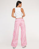 image if Xander Cargo Trouser in Cotton Drill Blush Pink