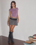 Image of Xareni Ruched Backless Top in Mauve