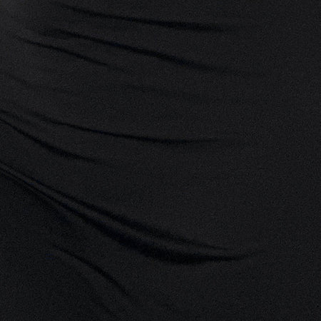 Xeenia One Shoulder Mini Dress in Slinky Black