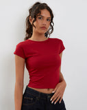 Image of Xiwang Crop Top in Adrenaline Red