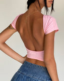 Image of Xiwang Crop Top in Ballet Pink