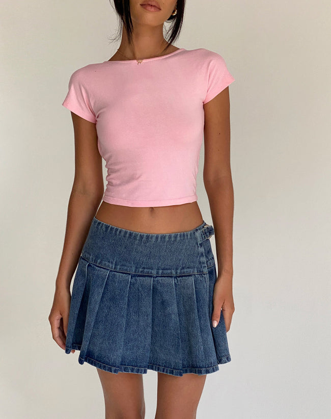 Image of Xiwang Crop Top in Ballet Pink