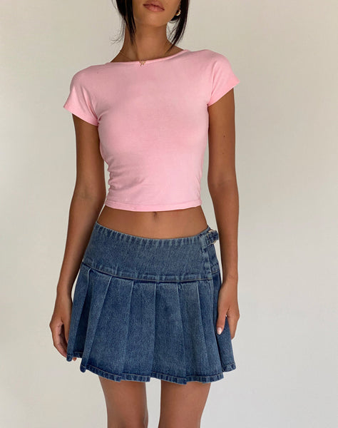 Image of Xiwang Crop Top in Ballet Pink