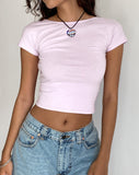 Image of Xiwang Crop Top in Soft Lilac