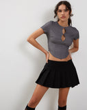 Image of Yahia Corset Top in Grey