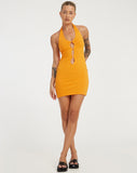 image of Yajoh Mini Dress in Flame Orange