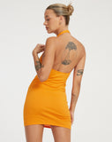 image of Yajoh Mini Dress in Flame Orange