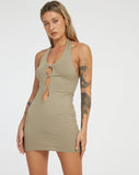 image of Yajoh Mini Dress in London Fog