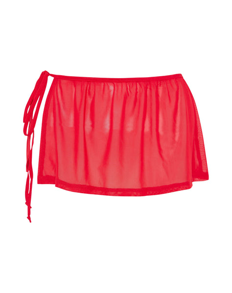 Image of Yargo Mesh Sarong in Scarlet Red